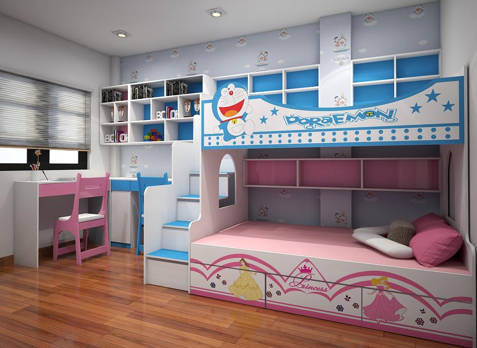 Flexhome thiết kế phòng ngủ bé trai đẹp và hiện đại vào năm 2024 sẽ tạo nên một không gian sống lý tưởng cho trẻ em. Sự phối hợp giữa những gam màu đậm và hoa văn sẽ giúp để tạo ra một không gian sống đầy màu sắc và năng động cho trẻ em. Nhiều đồ đạc được bố trí khoa học giúp cho trẻ em có một cuộc sống tiện nghi và thoải mái.